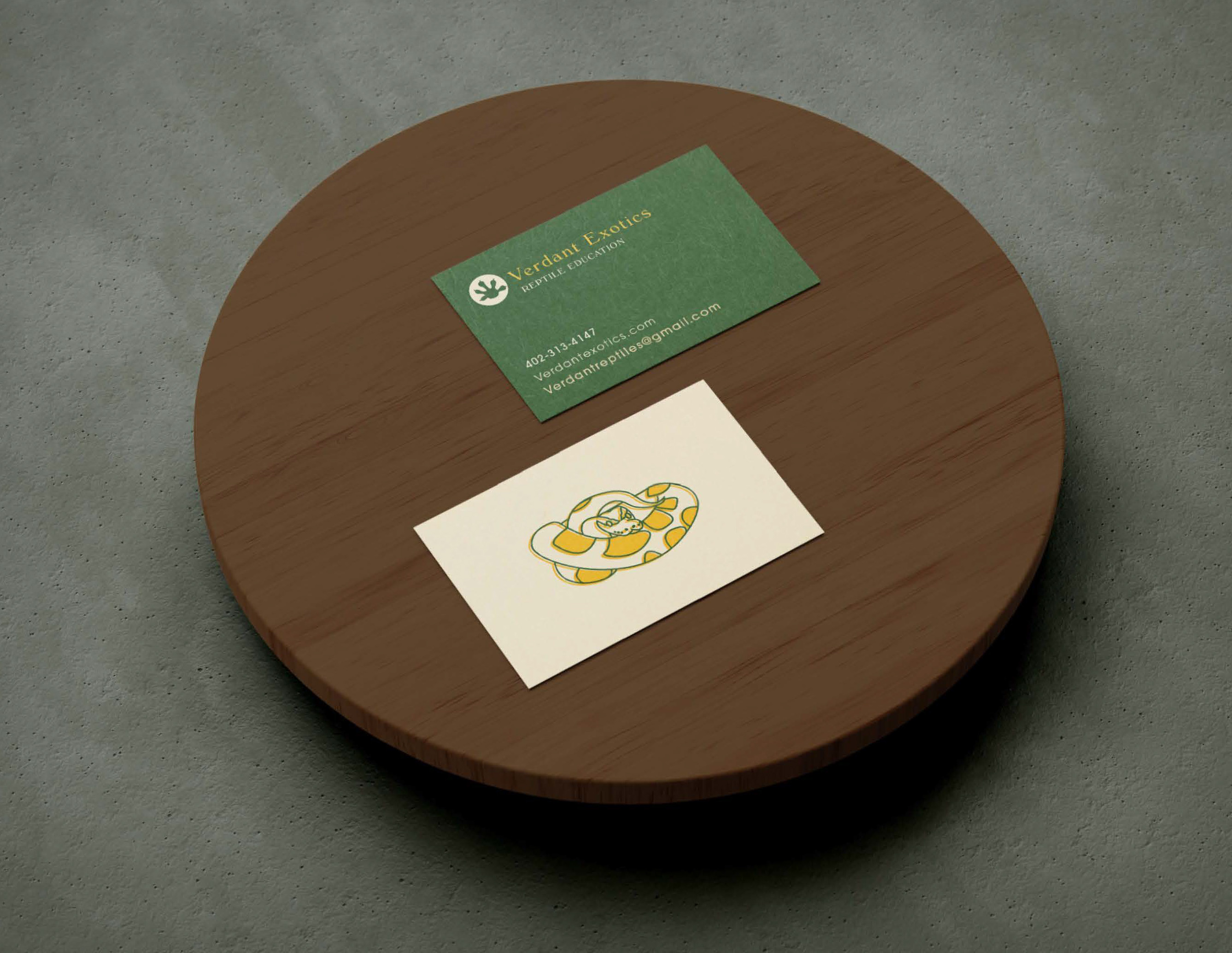 Verdant Exotics Business card