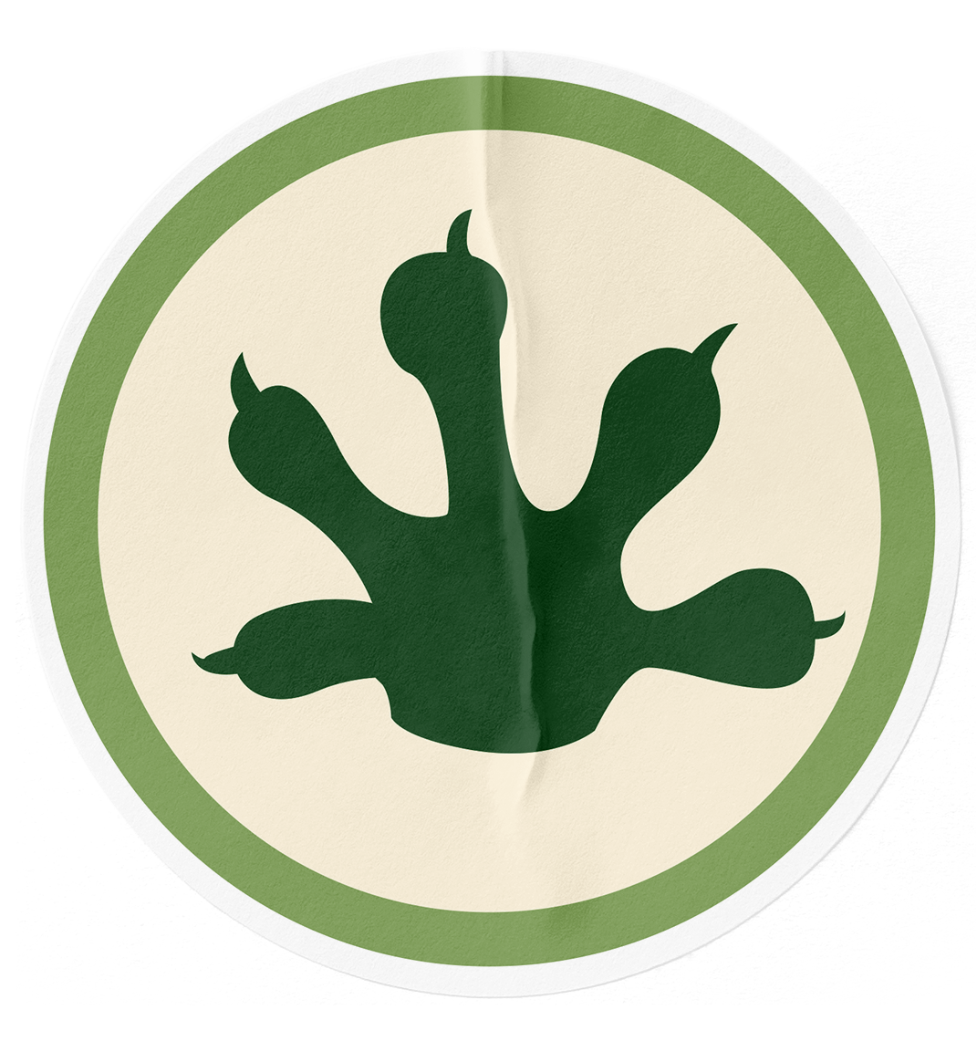 Verdant Exotics Paw Sticker